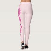 Leggings de fleurs roses de l'État de Washington (Dos)