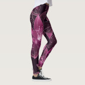 Leggings de fleurs roses et violettes (Droite)
