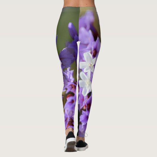 Leggings de fleurs violettes (Dos)