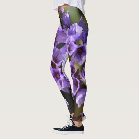 Leggings de fleurs violettes (Gauche)