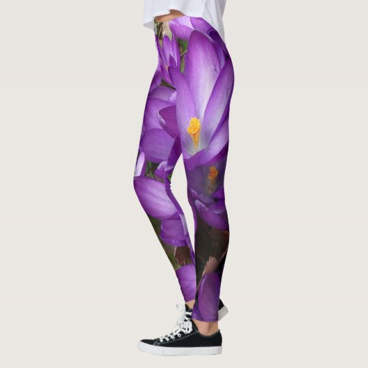 Leggings de fleurs violettes (Gauche)