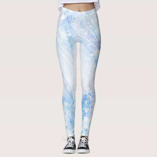 Leggings de flocon de neige d'hiver (Devant)
