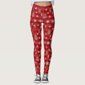 Leggings de flocon des neiges Leggings de flocon d (Devant)