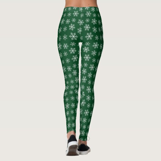Leggings de flocon vert (Dos)