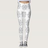Leggings de flocons d'argent (Devant)