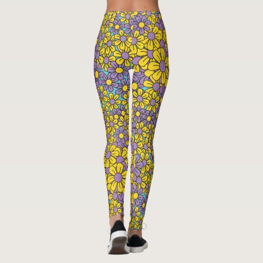 Leggings de flûte à fleurs (Dos)