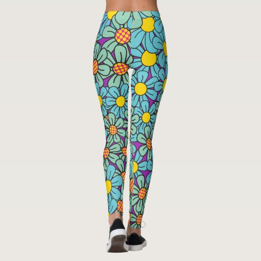 Leggings de flûte à fleurs (Dos)