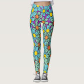 Leggings de flûte à fleurs (Devant)