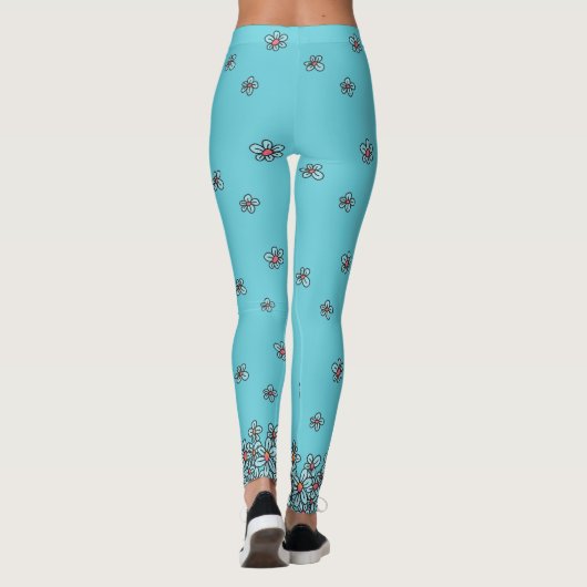Leggings de flûte à fleurs (Dos)