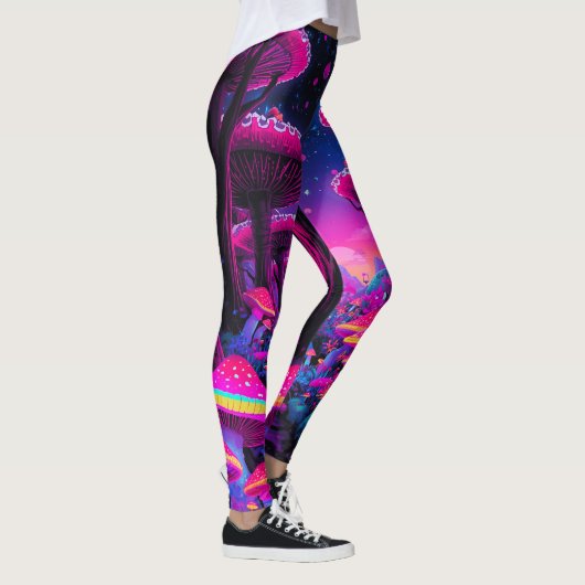 Leggings de forêt de champignons psychédéliques -  (Droite)