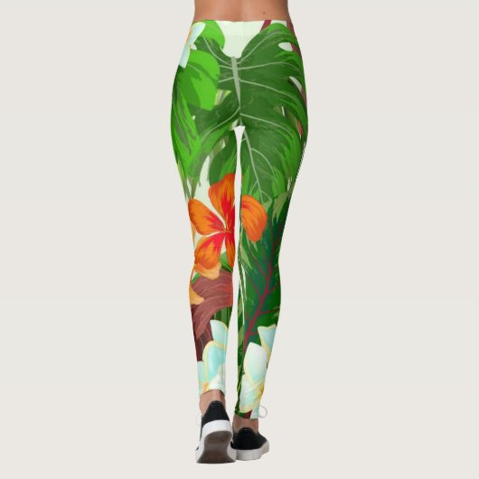 Leggings de forêt tropicale de la Jungle tropicale (Dos)
