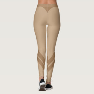 Leggings de forme de noeud Brown
