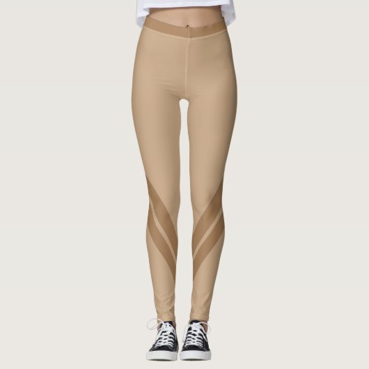 Leggings de forme de noeud Brown (Devant)