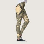 Leggings de formes géométriques - Patte élégante e (Droite)