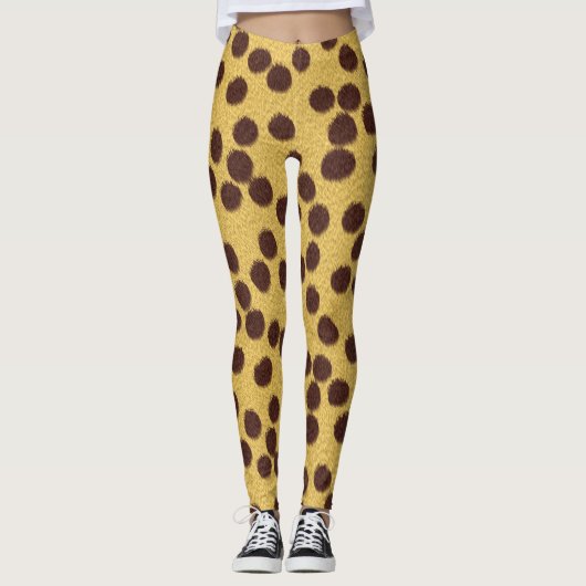 Leggings de fourrure de guépard (Devant)