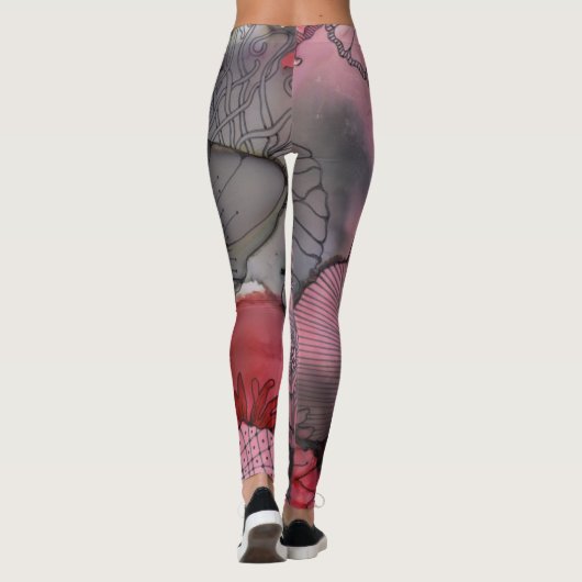 Leggings de framboise noire (Dos)