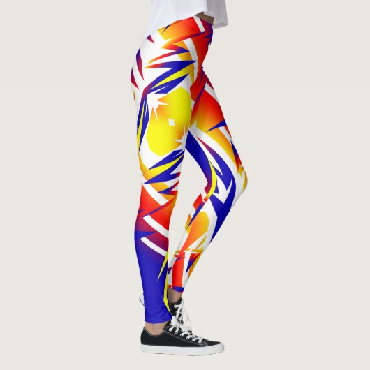 Leggings de funky abstrait tonnerre (Droite)