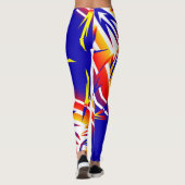 Leggings de funky abstrait tonnerre (Dos)