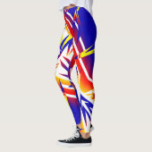 Leggings de funky abstrait tonnerre (Gauche)