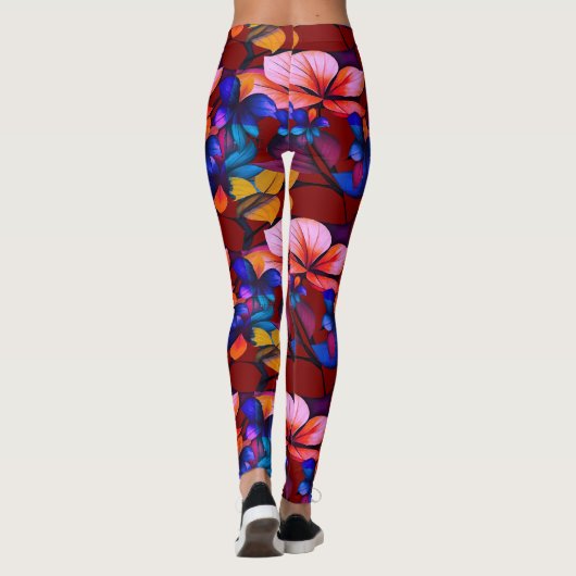 Leggings de fusion florale (Dos)