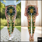 Leggings de fusion florale