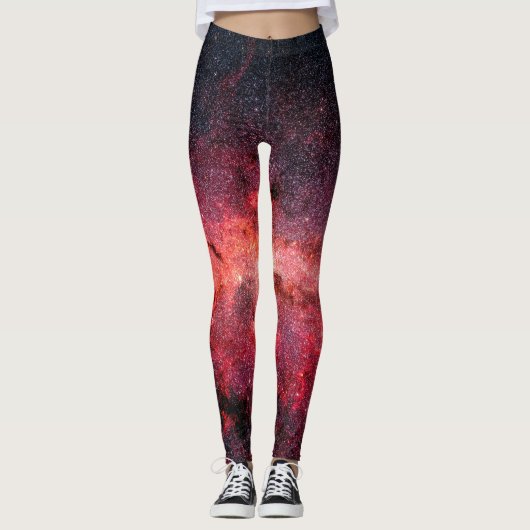 leggings de galaxie rouge (Devant)