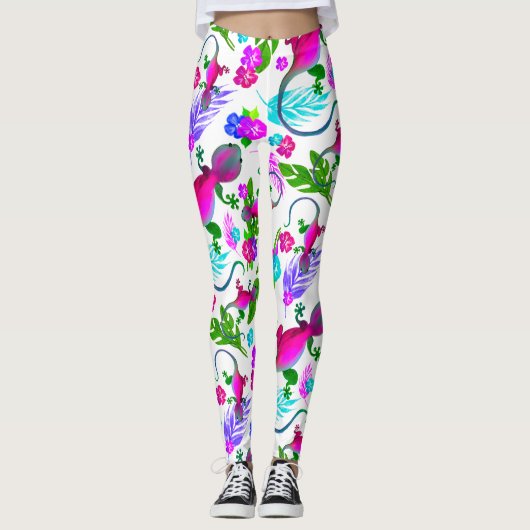 Leggings de Gecko Tropical (Devant)