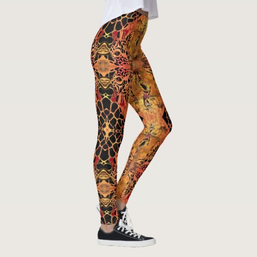 Leggings de Giraffe Design Africain (Droite)