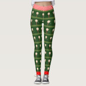 Leggings de golf de Noël tendance (Devant)