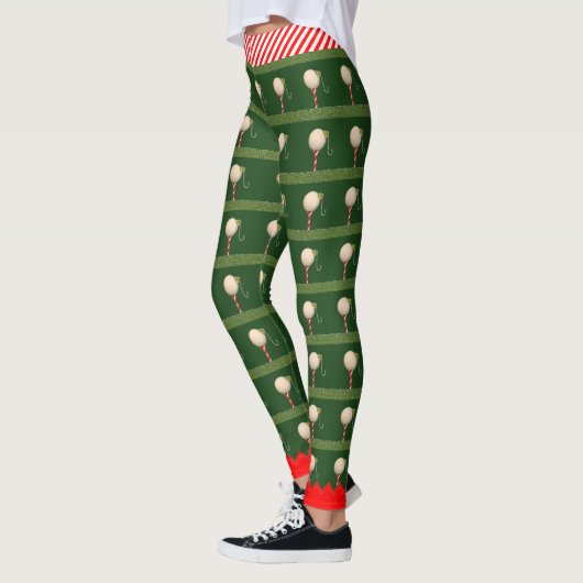 Leggings de golf de Noël tendance (Gauche)