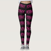 Leggings de golf femmes dames Pantalon Black Custo (Devant)