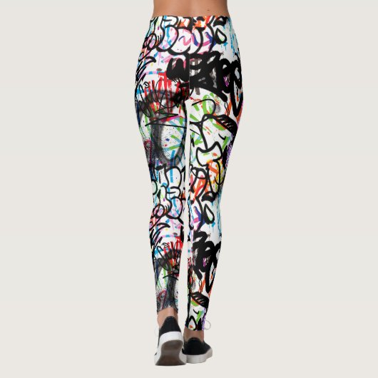 Leggings de graffitis de rue - Amusants (Dos)