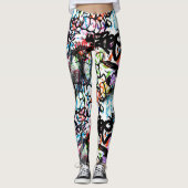 Leggings de graffitis de rue - Amusants (Devant)