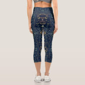 Leggings de Guitare Florale Capri (Verso)