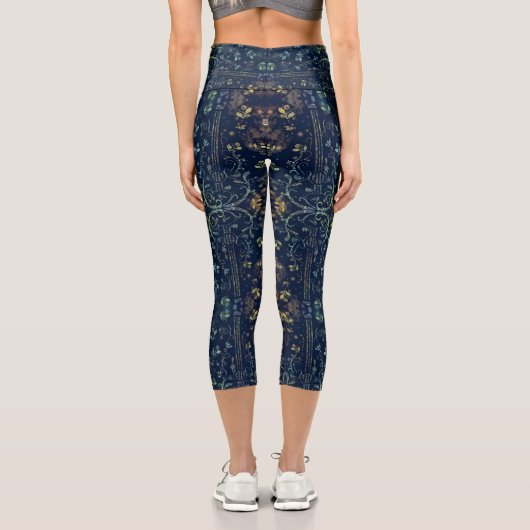 Leggings de Guitare Florale Capri (Verso)