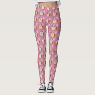 Leggings de hibou d'anniversaire