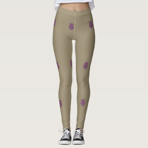 Leggings de hibou pourpre