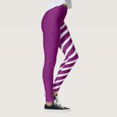 Leggings de Jester violet et blanc (Droite)