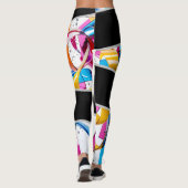 Leggings de jogging vibrants haute visibilité Cute (Dos)