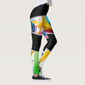 Leggings de jogging vibrants haute visibilité Cute (Droite)