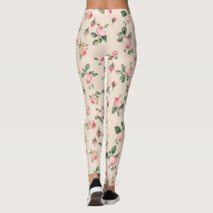 Leggings De jolies roses roses florales