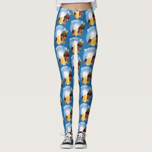 Leggings de la bière et du chien de la fête de la