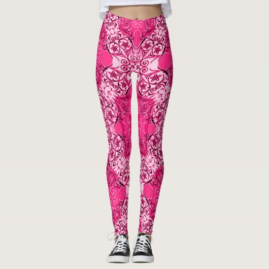 Leggings de la fête de la Rave Rose la plus popula (Devant)