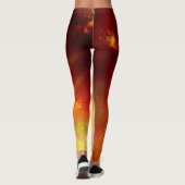 Leggings de la flamme du ciel nocturne (Dos)