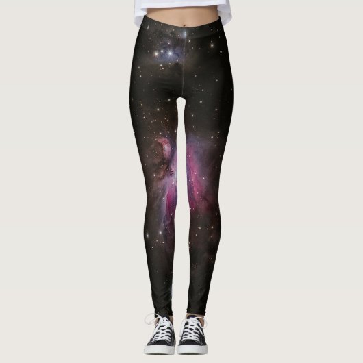 Leggings de la Galaxie rose cosmique (Devant)