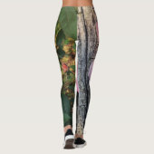 Leggings de la nature rose Fleur (Dos)