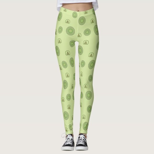 Leggings de la Saint-Patrick celtiques (Devant)