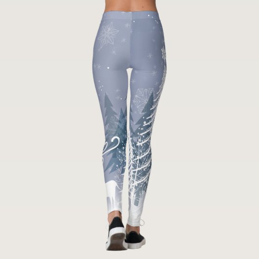 Leggings de la scène d'hiver (Dos)