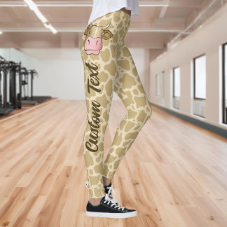 Leggings de la tête de vache