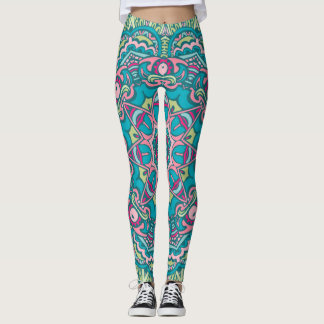 Leggings de la tribu Boho Mandala